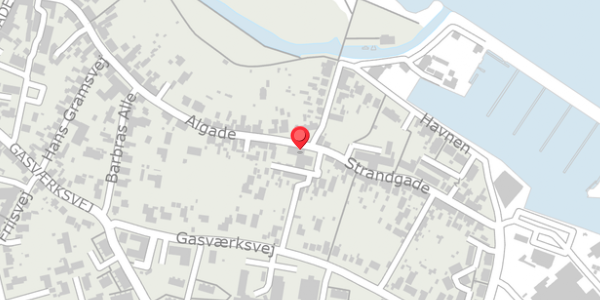 Trafikstøjkort på Algade 46D, 9300 Sæby