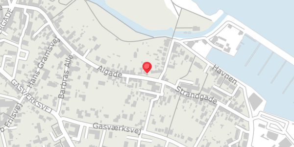Trafikstøjkort på Algade 53, 9300 Sæby