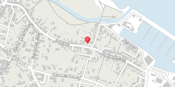 Trafikstøjkort på Algade 55, 9300 Sæby