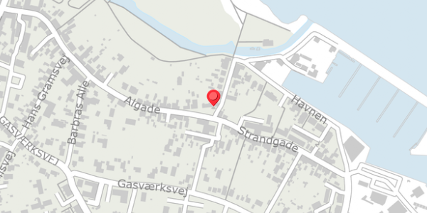 Trafikstøjkort på Algade 61, 9300 Sæby