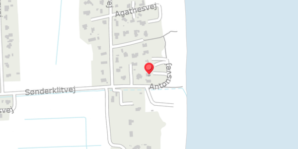 Trafikstøjkort på Antonsvej 2, 9300 Sæby