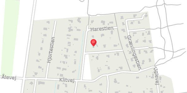 Trafikstøjkort på Harestien 12, 9300 Sæby