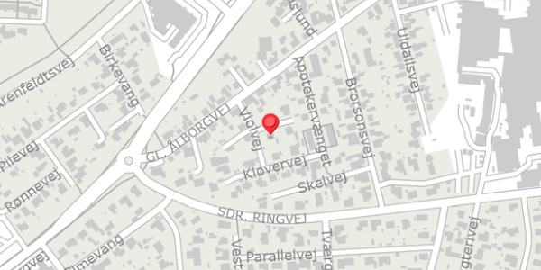 Trafikstøjkort på Irisvej 2, 9300 Sæby