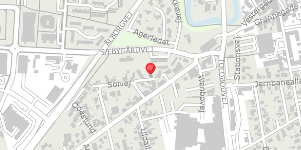 Trafikstøjkort på Solvej 2C, 9300 Sæby