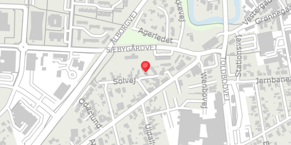 Trafikstøjkort på Solvej 2E, 9300 Sæby