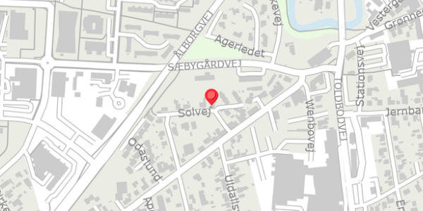 Trafikstøjkort på Solvej 2F, 9300 Sæby