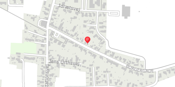 Trafikstøjkort på Borgergade 21, 9440 Aabybro