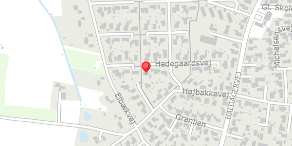 Trafikstøjkort på Hedegaardsvej 5, 9440 Aabybro