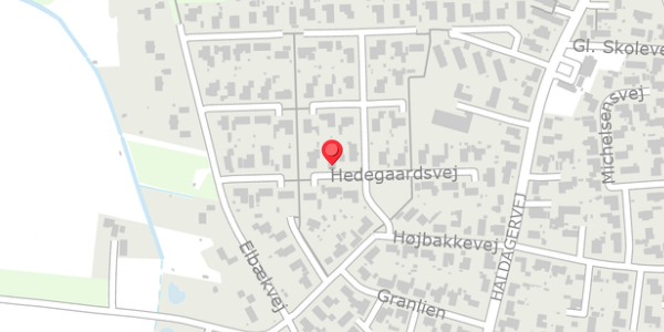 Trafikstøjkort på Hedegaardsvej 9, 9440 Aabybro