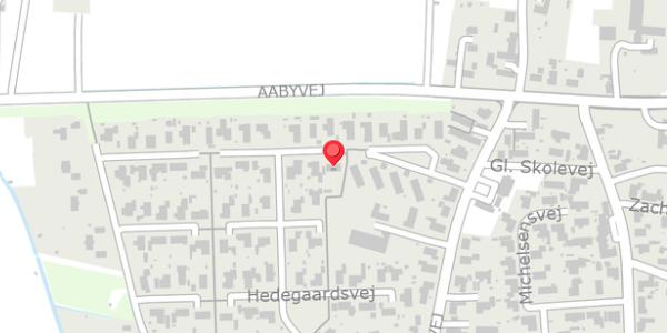 Trafikstøjkort på Hedegaardsvej 38, 9440 Aabybro