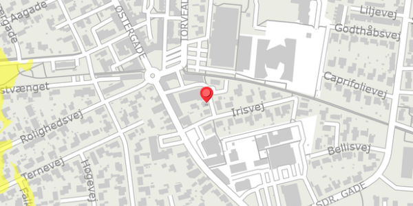 Trafikstøjkort på Irisvej 1C, . , 9440 Aabybro