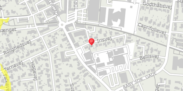 Trafikstøjkort på Irisvej 4, 9440 Aabybro