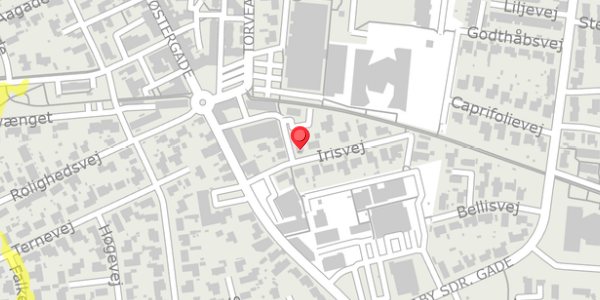 Trafikstøjkort på Irisvej 11, 9440 Aabybro