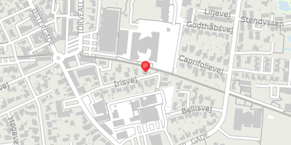 Trafikstøjkort på Irisvej 21, 9440 Aabybro