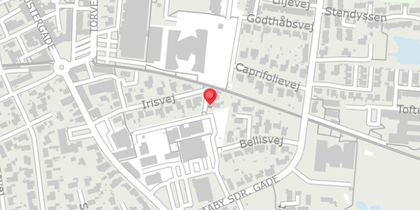 Trafikstøjkort på Irisvej 25, . , 9440 Aabybro