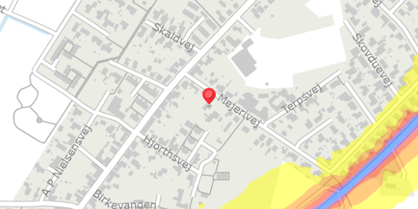 Trafikstøjkort på Mejerivej 4, . , 9440 Aabybro