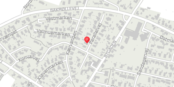 Trafikstøjkort på Parallelvej 5, . , 9430 Vadum