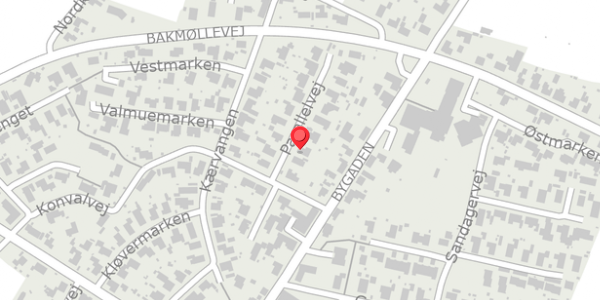 Trafikstøjkort på Parallelvej 8, 9430 Vadum