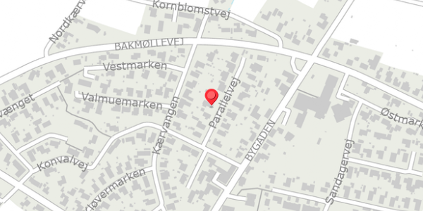 Trafikstøjkort på Parallelvej 9, 9430 Vadum