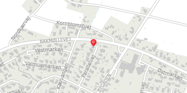 Trafikstøjkort på Parallelvej 19, 9430 Vadum