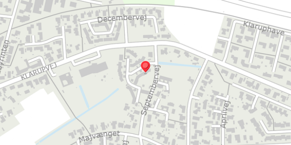 Trafikstøjkort på Augustvej 3, 9270 Klarup