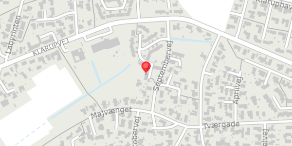 Trafikstøjkort på Augustvej 21, 9270 Klarup