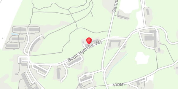 Trafikstøjkort på Bodil Hjorths Vej 4, 9310 Vodskov