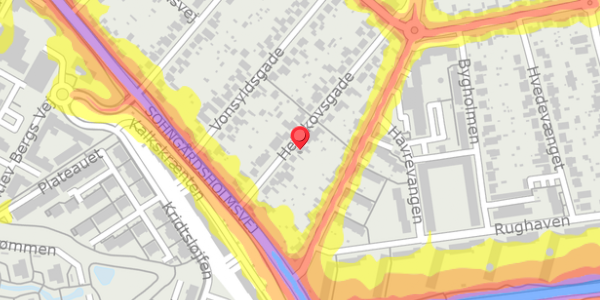 Trafikstøjkort på Heilskovsgade 21, . , 9000 Aalborg