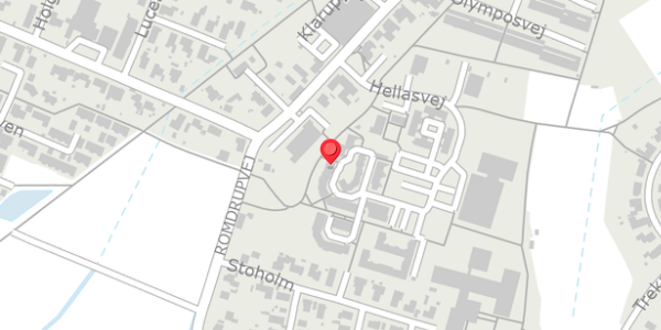 Trafikstøjkort på Hellasvej 50, 9270 Klarup