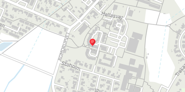 Trafikstøjkort på Hellasvej 64, 9270 Klarup