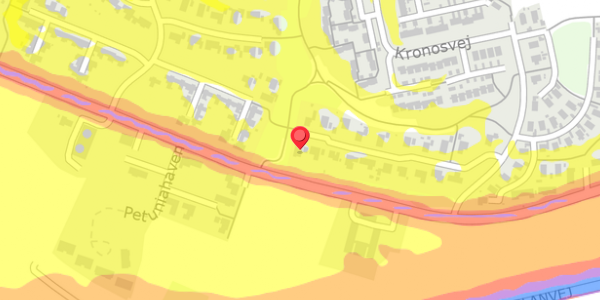 Trafikstøjkort på Kronosvej 19, 9210 Aalborg SØ
