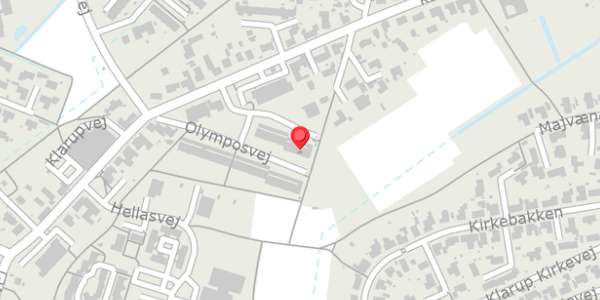 Trafikstøjkort på Olymposvej 21, 9270 Klarup