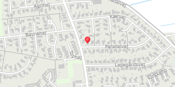 Trafikstøjkort på Parallelvej 3, 9210 Aalborg SØ