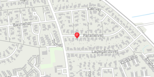 Trafikstøjkort på Parallelvej 8, 9210 Aalborg SØ