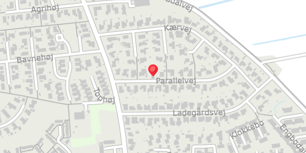 Trafikstøjkort på Parallelvej 9, 9210 Aalborg SØ