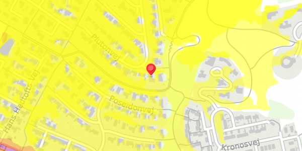 Trafikstøjkort på Plutonvej 80, 9210 Aalborg SØ