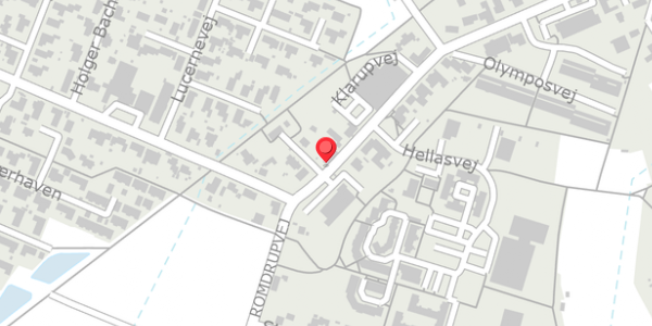 Trafikstøjkort på Postvej 2, 9270 Klarup