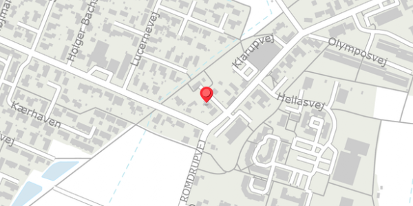 Trafikstøjkort på Postvej 3B, 9270 Klarup