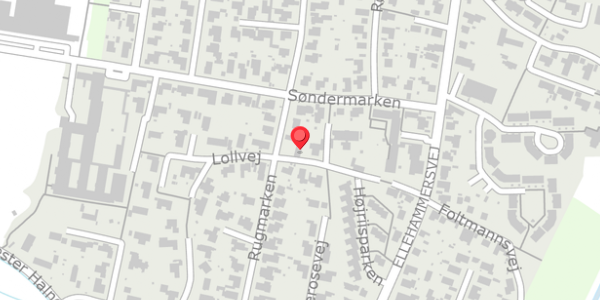 Trafikstøjkort på Rugmarken 3, . , 9430 Vadum