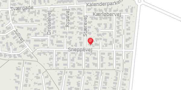Trafikstøjkort på Sneppevej 21, 9270 Klarup