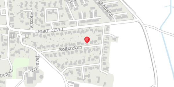 Trafikstøjkort på Solbakken 23, 9210 Aalborg SØ