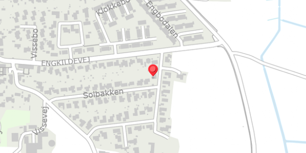 Trafikstøjkort på Solbakken 29, 9210 Aalborg SØ