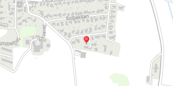 Trafikstøjkort på Solbakken 34, 9210 Aalborg SØ