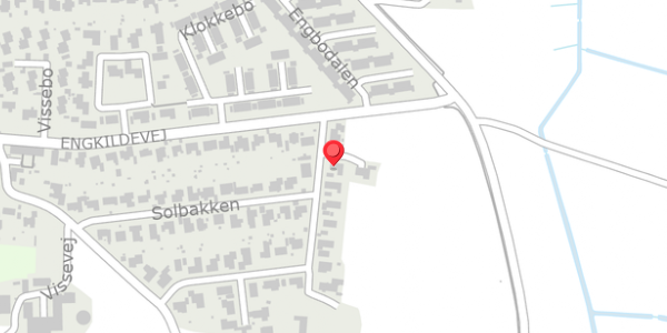 Trafikstøjkort på Solbakken 62, 9210 Aalborg SØ