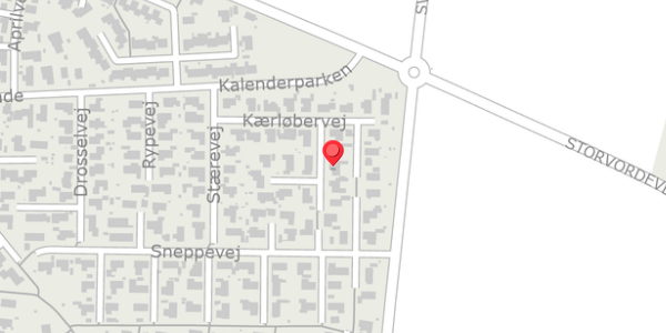 Trafikstøjkort på Strandskadevej 3, 9270 Klarup