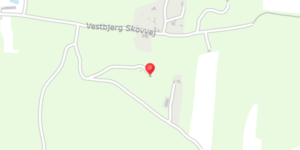 Trafikstøjkort på Vestbjerg Skovvej 30, 9380 Vestbjerg