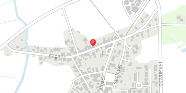 Trafikstøjkort på Aagade 21, 9240 Nibe