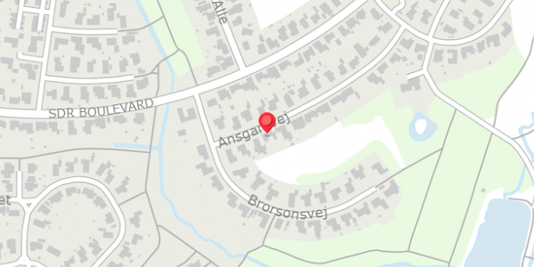 Trafikstøjkort på Ansgarsvej 21, 9600 Aars
