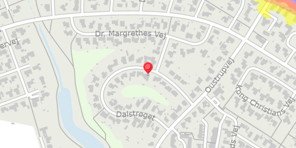 Trafikstøjkort på Dalstrøget 30, 9600 Aars