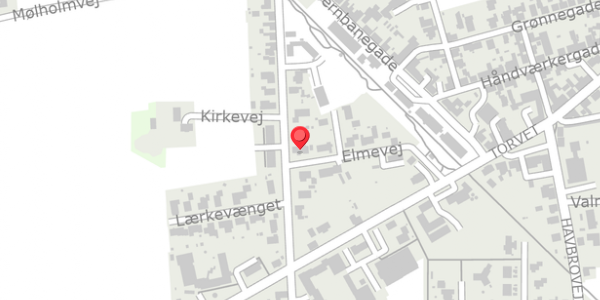 Trafikstøjkort på Kirkevej 13, 9600 Aars